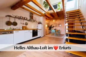 Helle 72qm Maisonette Wohnung im Herzen Erfurts mit Kingsize Bett, Smart-TV, etc in Erfurt, Erfurt